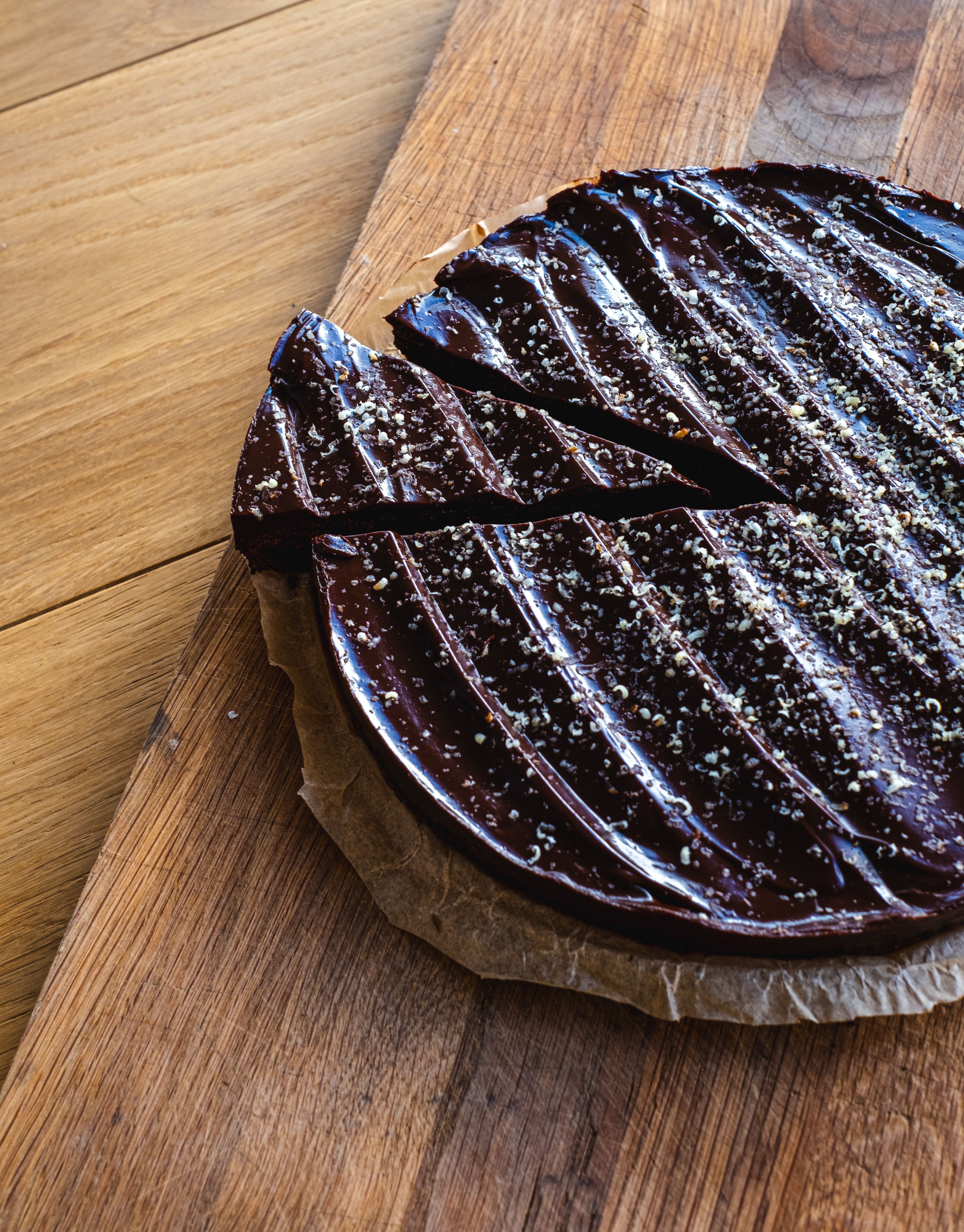 Chocolate Cake with Sour Cream Glaze