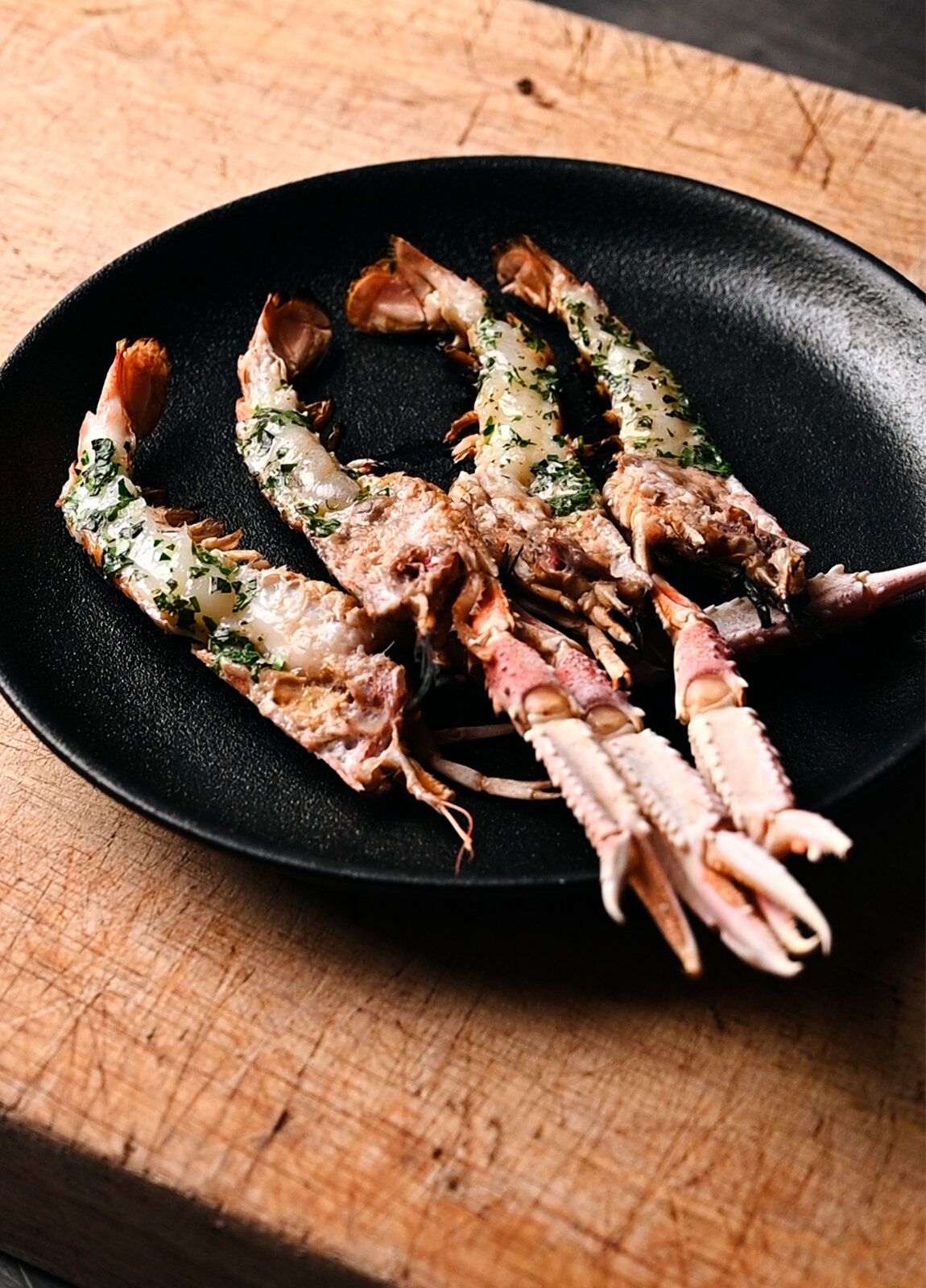 Grilled Langoustine with Herb Butter