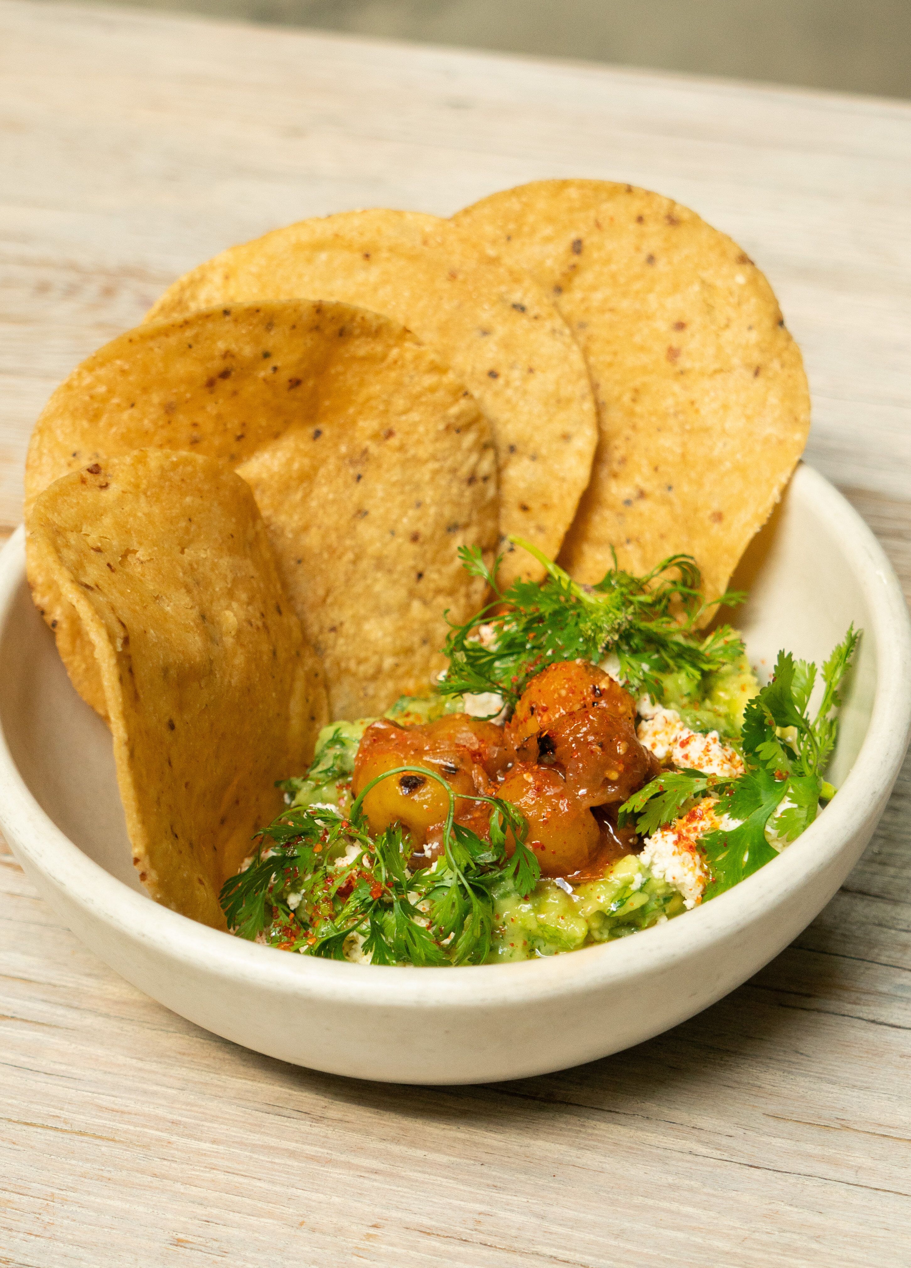 Guacamole with Smoked Tomato Salsa