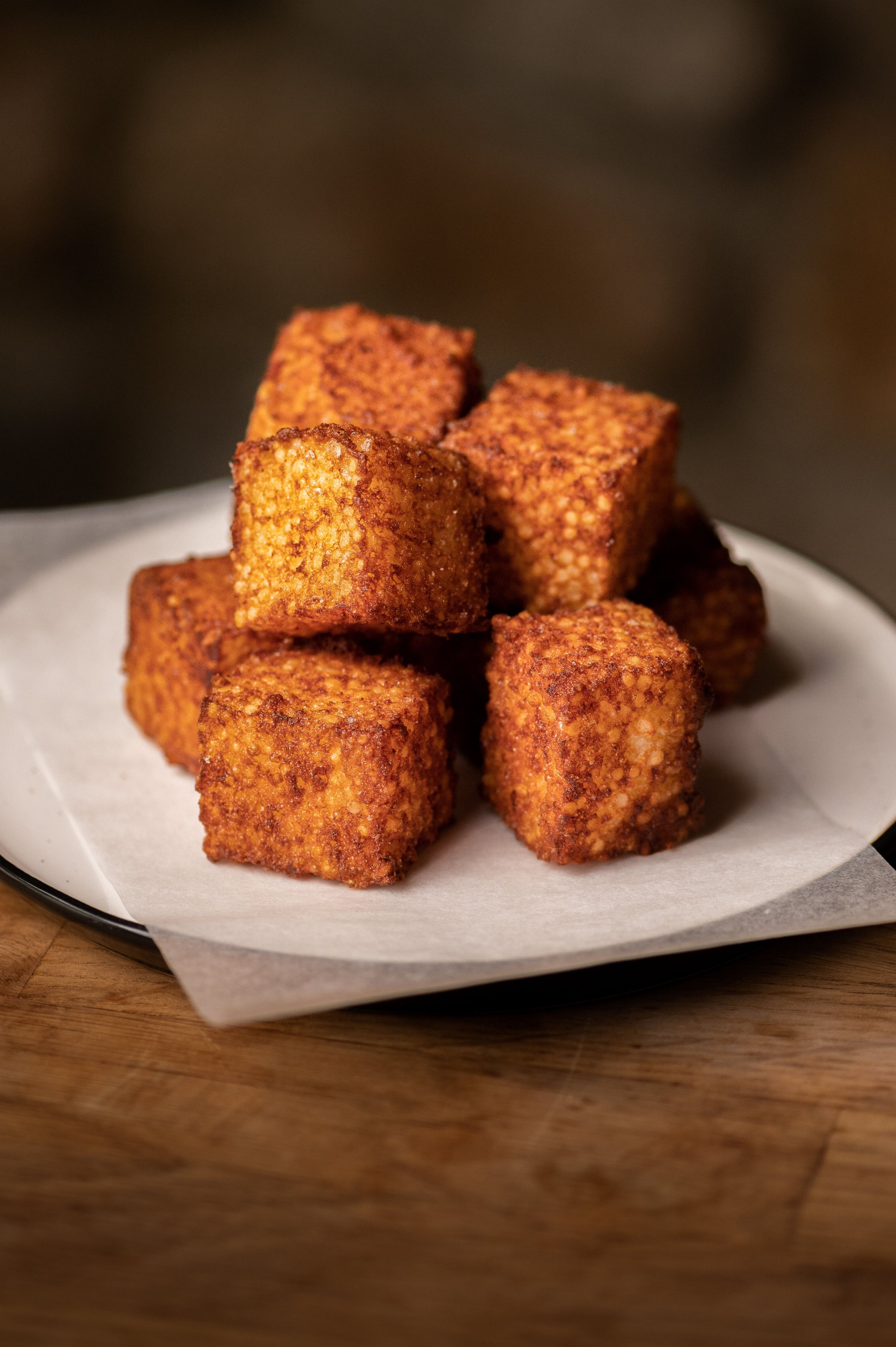 Cheesy Tapioca Fritters
