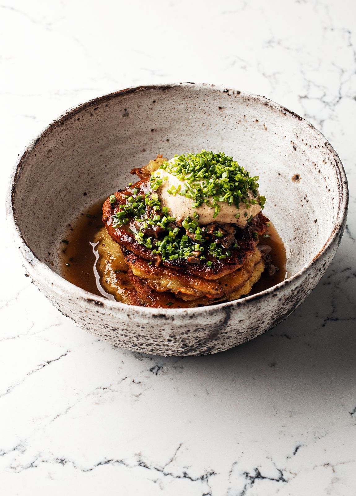 Deruny with Mushroom Sauce