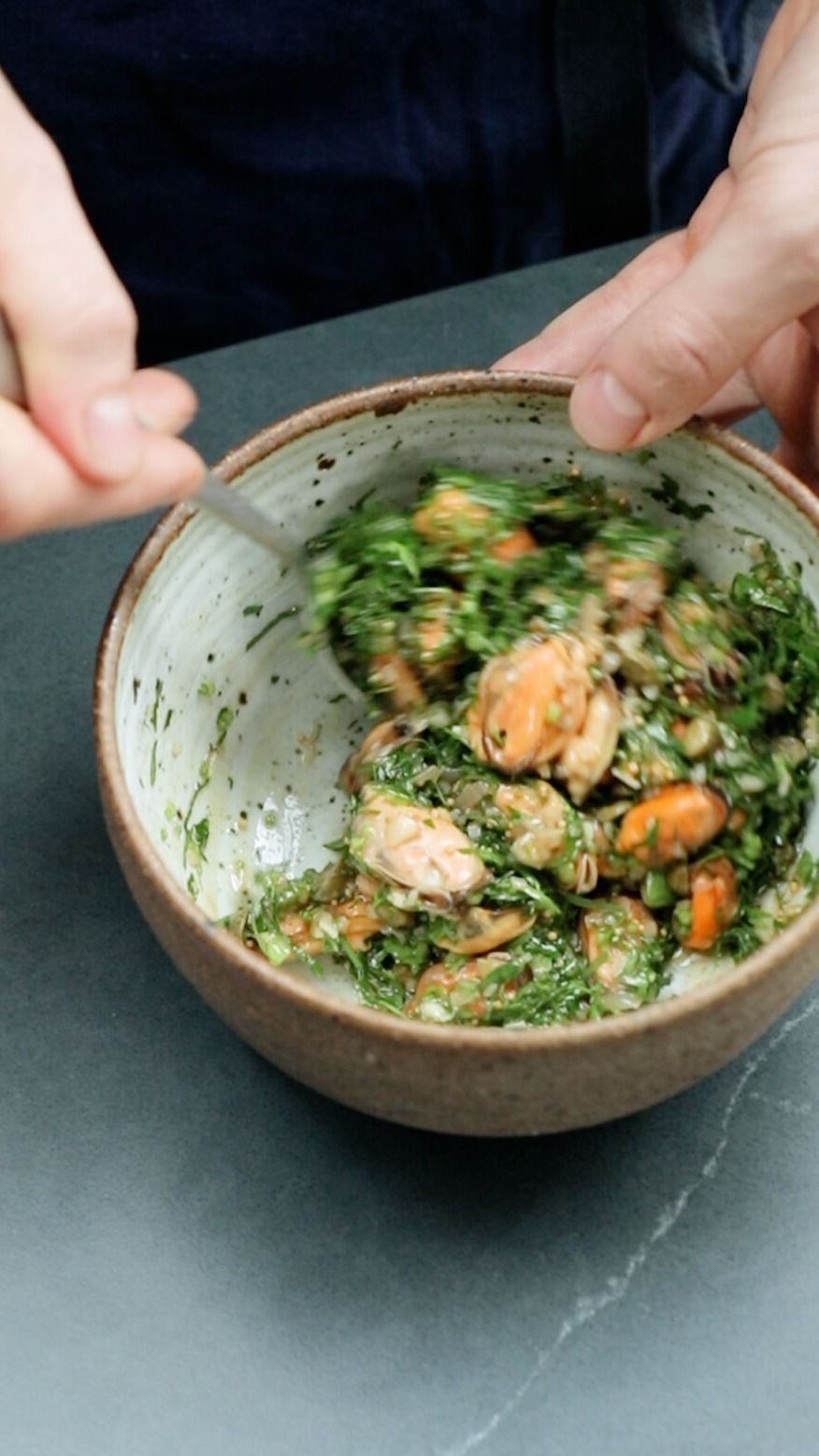 Mussel Salsa Verde