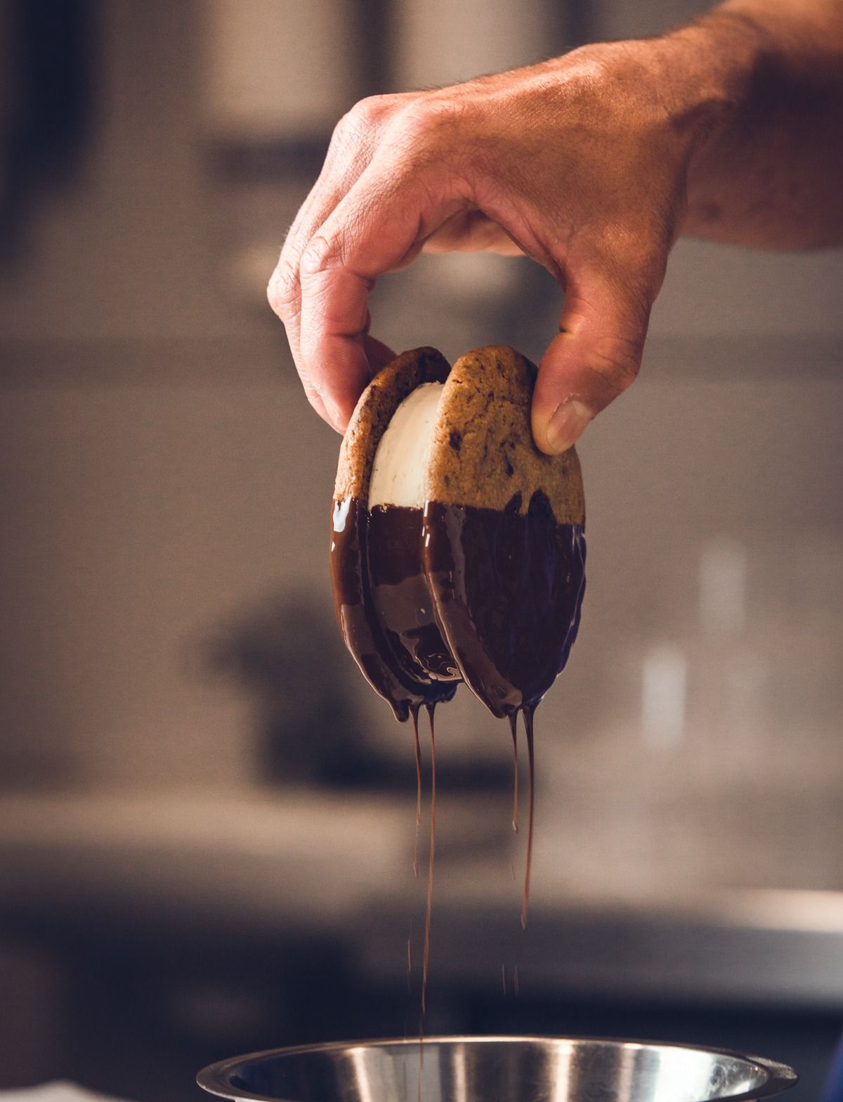 Dipped Ice Cream Sandwich
