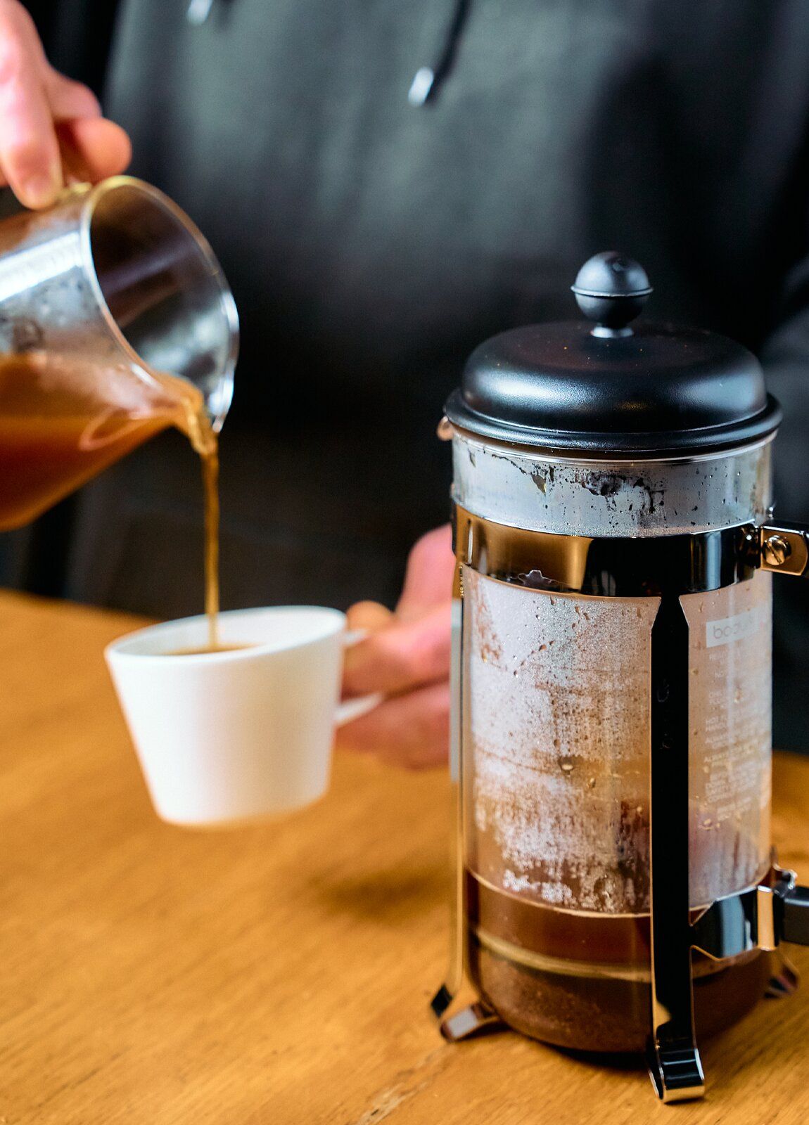 French Press Coffee Brewing