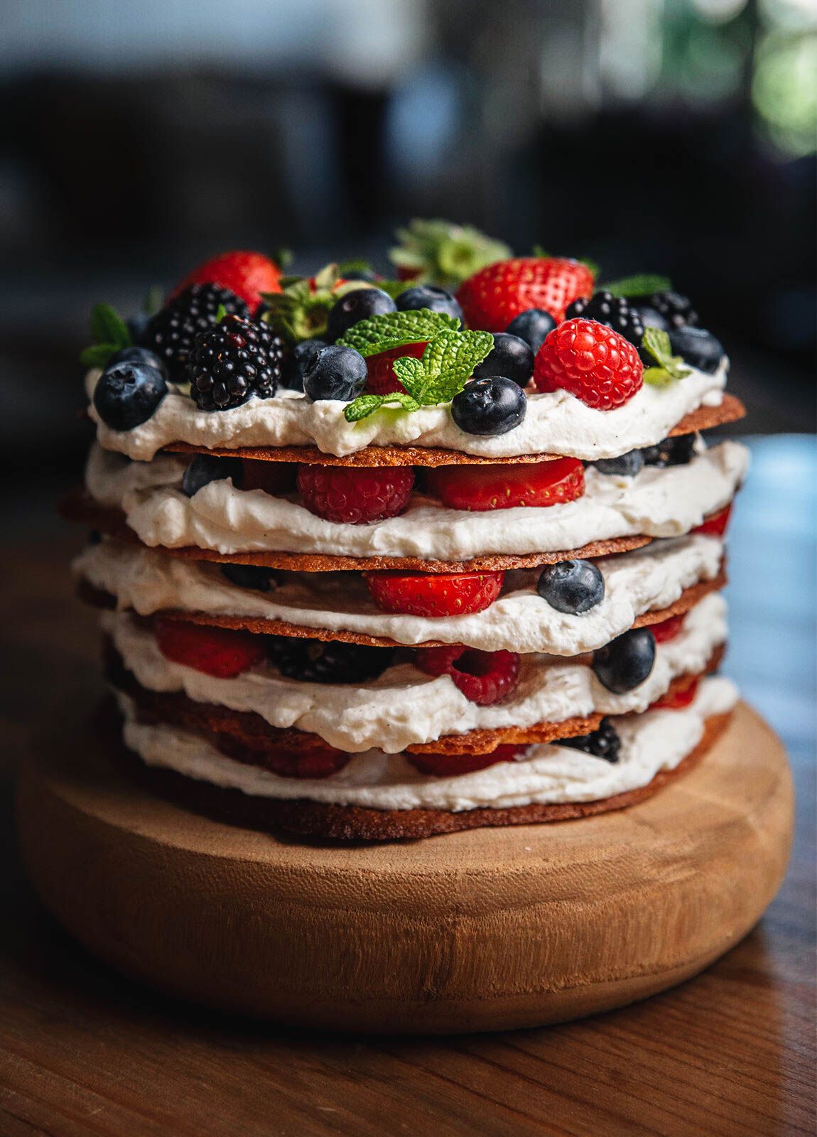 Almond Berry Cake