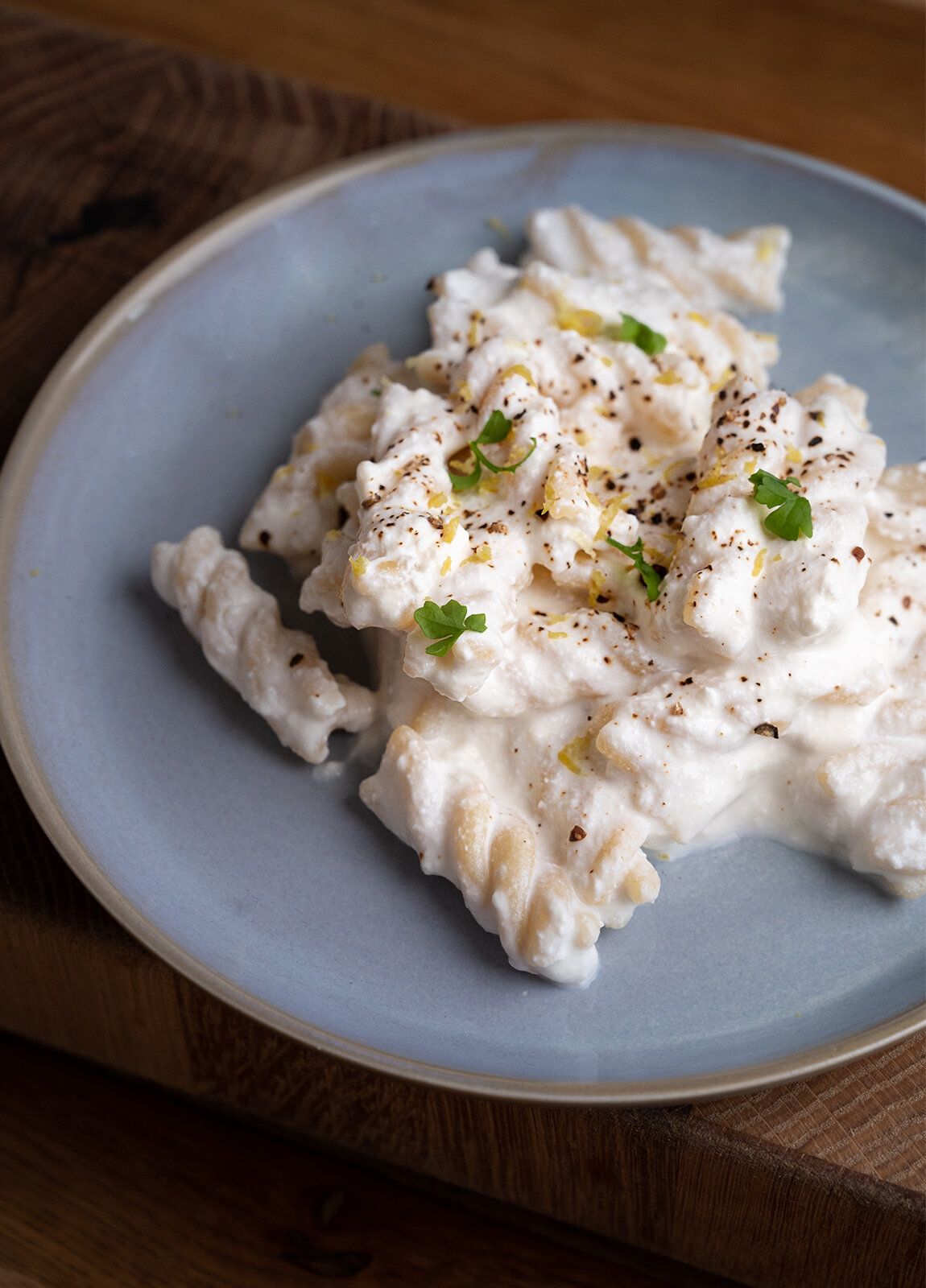 Fusilli with Ricotta & Lemon