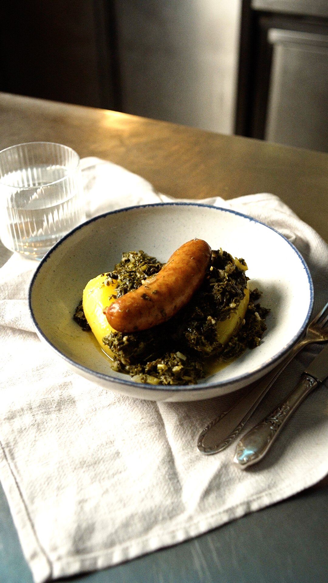 Smoked Sausage & Stewed Kale